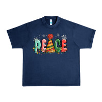Navy peace Urban Heavy Tee - MaliasSmallBusiness