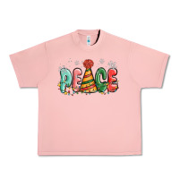 Salmon peace Urban Heavy Tee - MaliasSmallBusiness