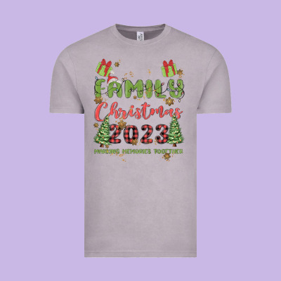Custom Family Christmas 2023 Marking Memories Toge Vintage Tee Designed By Maliassmallbusiness