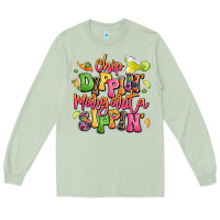 Matcha chip dippin' margarita sippin' Long Sleeve Tee - LillyAllenDesigns