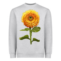 Heather Grey Gummy Bear Sunflower Heavyweight Sweatshirt - LillyAllenDesigns