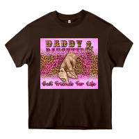 Chocolate Brown daddy and daughter best friends for life Heavy Core Tee - Artiststas