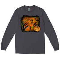 Smoke Halloween Background Long Sleeve Tee - RanaPortraitStore
