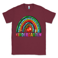 Burgundy rainbow kindergarten Classic Tee - NancyCooperArtShop