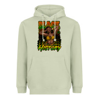 Matcha Black history afro woman Heavyweight Hoodie - HowdyJamesFarm