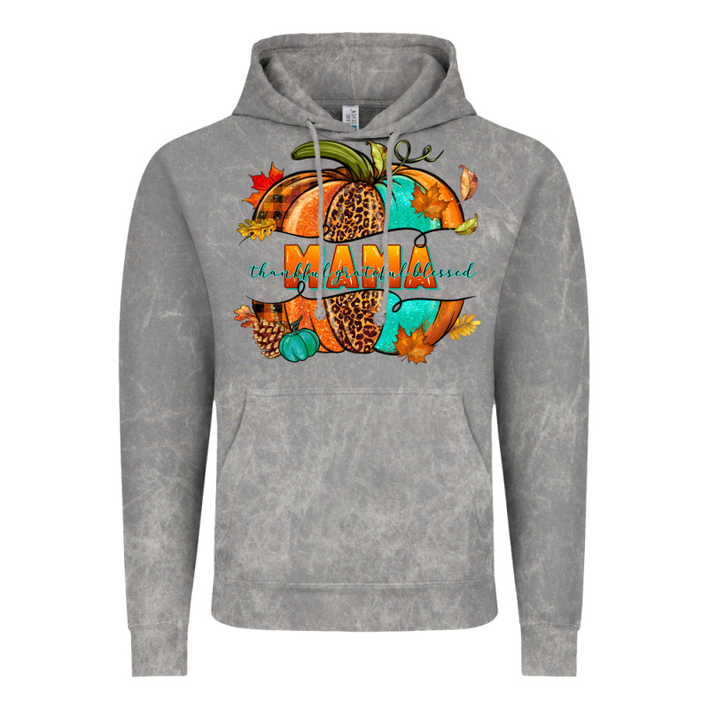 Thankful Grateful Blessed Mama Pumpkin Vintage Hoodie by NancyCooperArtShop | Teevron