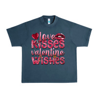 Midnight Navy love kisses valentine wishes Urban Heavy Tee - NancyCooperArtShop