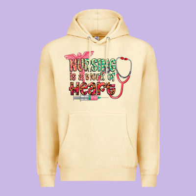 Cowgirl Nursing Is A Work Of Heart Premium Hoodie Designed By Cowgirlartshop