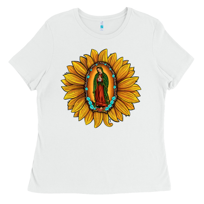 Our Lady Of Guadalupe Sunflower Ladies Tee by JahusDesignShop | Teevron