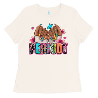 Bone Periodt afro woman nail art Ladies Tee - RanaPortraitStore
