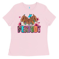 Periodt Afro Woman Nail Art Ladies Tee | Teevron