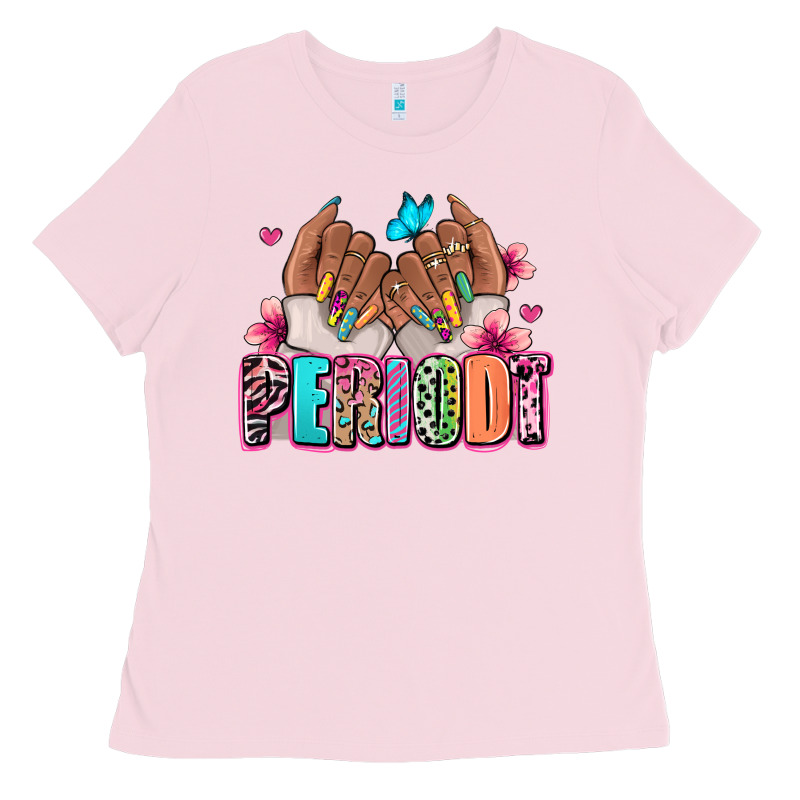 Periodt Afro Woman Nail Art Ladies Tee by RanaPortraitStore | Teevron