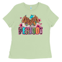 Matcha Periodt afro woman nail art Ladies Tee - RanaPortraitStore