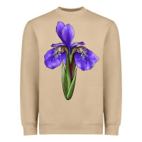 Iris Flower Heavyweight Sweatshirt | Teevron