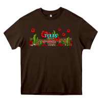 Chocolate Brown texas chica Heavy Core Tee - Jasminsmagicworld