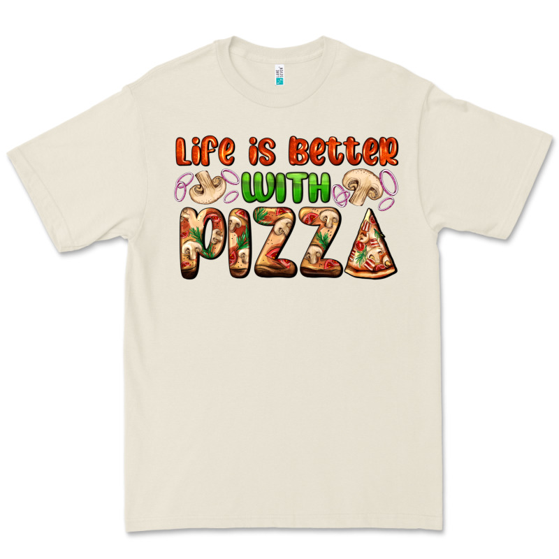 Life Is Better With Pizza Premium Tee by AdoDesignShop | Teevron