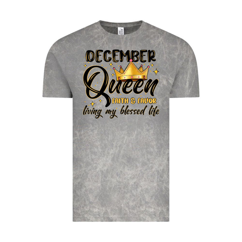 December Queen Faith And Favor Living My Blessed L Vintage Tee by MaliasSmallBusiness | Teevron