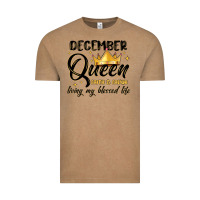 Vintage Coffee december queen faith and favor living my blessed l Vintage Tee - MaliasSmallBusiness