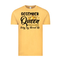 Vintage Mustard december queen faith and favor living my blessed l Vintage Tee - MaliasSmallBusiness