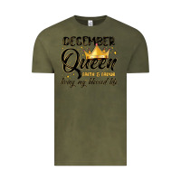 Vintage Olive december queen faith and favor living my blessed l Vintage Tee - MaliasSmallBusiness