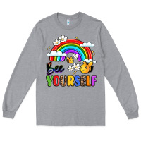 Heather Grey bee yourself Long Sleeve Tee - LillyAllenDesigns