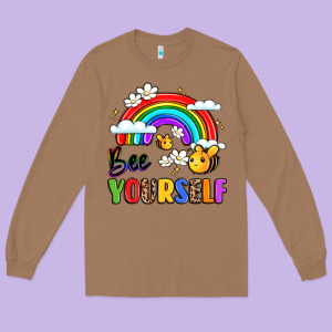 Bee Yourself Long Sleeve Tee Designed By Lillyallendesigns