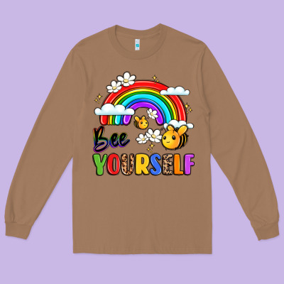 Bee Yourself Long Sleeve Tee Designed By Lillyallendesigns