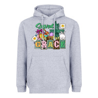 Heather Grey Saved by his grace Easter Heavyweight Hoodie - CowGirlArtShop
