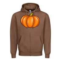 Chestnut pumpkin Zipper Hoodie - texasbilliewilder