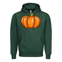 Sports Green pumpkin Zipper Hoodie - texasbilliewilder