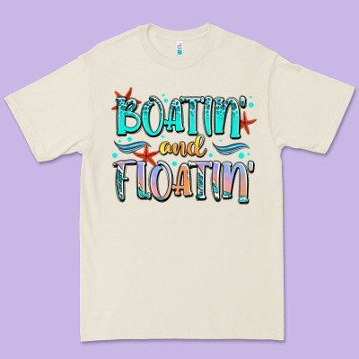 Boatin' And Floatin' Premium Tee Designed By Jahusdesignshop