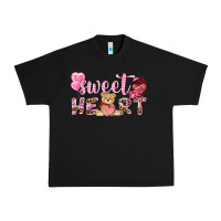 Black sweetheart with bear Urban Heavy Tee - NancyCooperArtShop