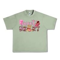 Oil Green sweetheart with bear Urban Heavy Tee - NancyCooperArtShop