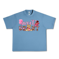 Pebble Blue sweetheart with bear Urban Heavy Tee - NancyCooperArtShop