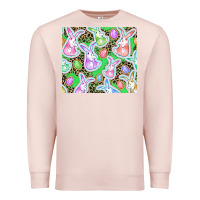 Pale Pink Easter bunny and egg Premium Sweatshirt - CowGirlArtShop