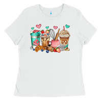 White baking coffee cups Ladies Tee - Jasminsmagicworld