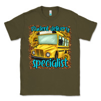 Army Green student delivery specialist Classic Tee - NancyCooperArtShop