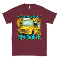 Burgundy student delivery specialist Classic Tee - NancyCooperArtShop