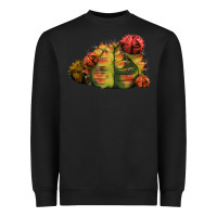 Black Gymnocalycium Variegated Cactus Heavyweight Sweatshirt - LillyAllenDesigns