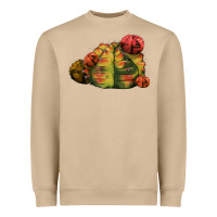 Mushroom Gymnocalycium Variegated Cactus Heavyweight Sweatshirt - LillyAllenDesigns