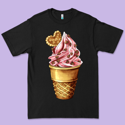 Ice Cream Fast Food Premium Tee Designed By Adodesignshop
