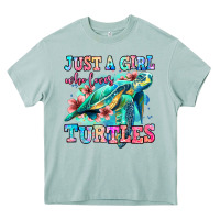 Just A Girl Who Loves Turtles Heavy Core Tee | Teevron