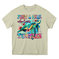 Mossy just a girl who loves turtles Heavy Core Tee - Jasminsmagicworld