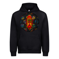 Black african masks round earrings 2 Urban Hoodie - BundleAndBundleShop