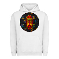 Pigment Lunar Rock african masks round earrings 2 Urban Hoodie - BundleAndBundleShop