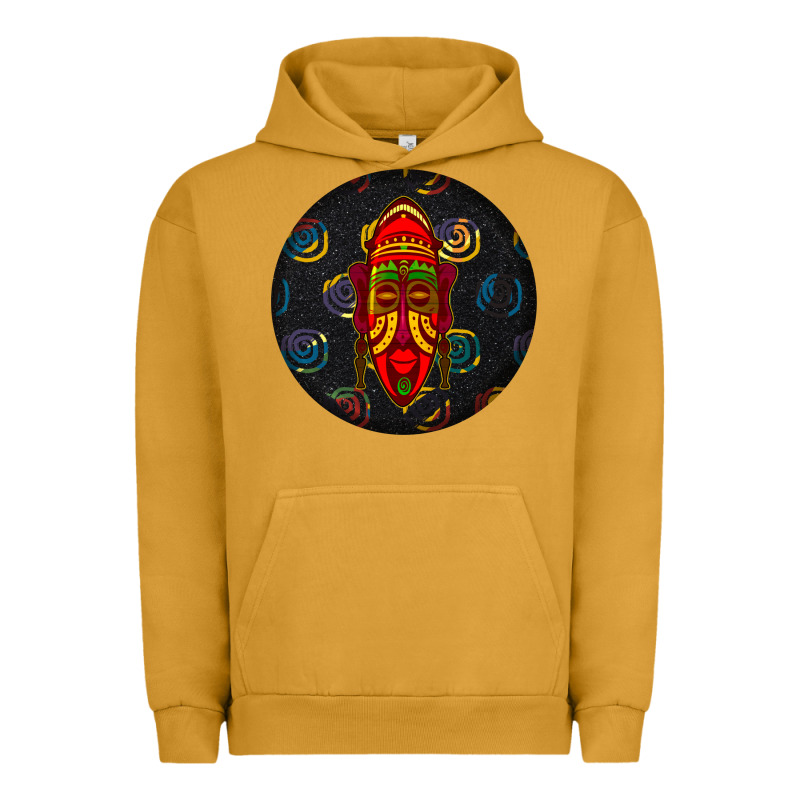 African Masks Round Earrings 2 Urban Hoodie by BundleAndBundleShop | Teevron