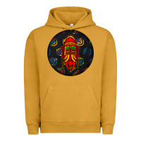 Pigment Peanut Butter african masks round earrings 2 Urban Hoodie - BundleAndBundleShop