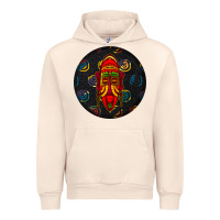 Sandshell african masks round earrings 2 Urban Hoodie - BundleAndBundleShop