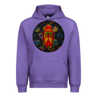 Tulip african masks round earrings 2 Urban Hoodie - BundleAndBundleShop