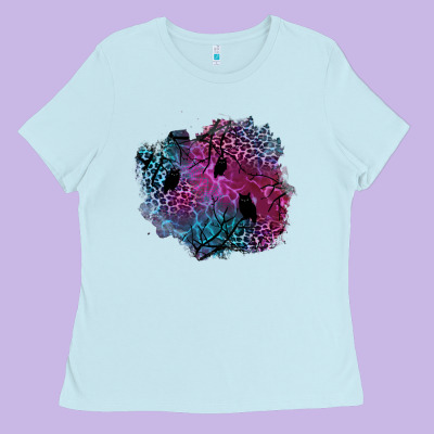 Halloween Patch  1 Ladies Tee Designed By Bundleandbundleshop